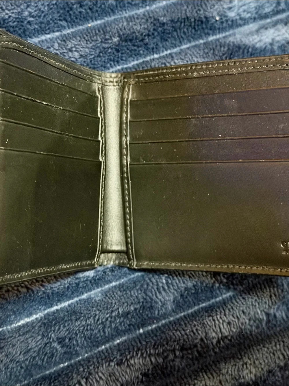 Authentic Gucci GG Supreme Web Stripe Monogram Men's Bifold Wallet